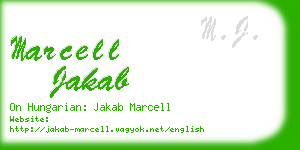 marcell jakab business card